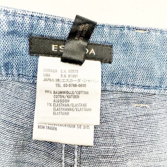 Escada Medium Wash Wide Leg Denim Jeans Vintage Wash Size 40 - Picture 7 of 9